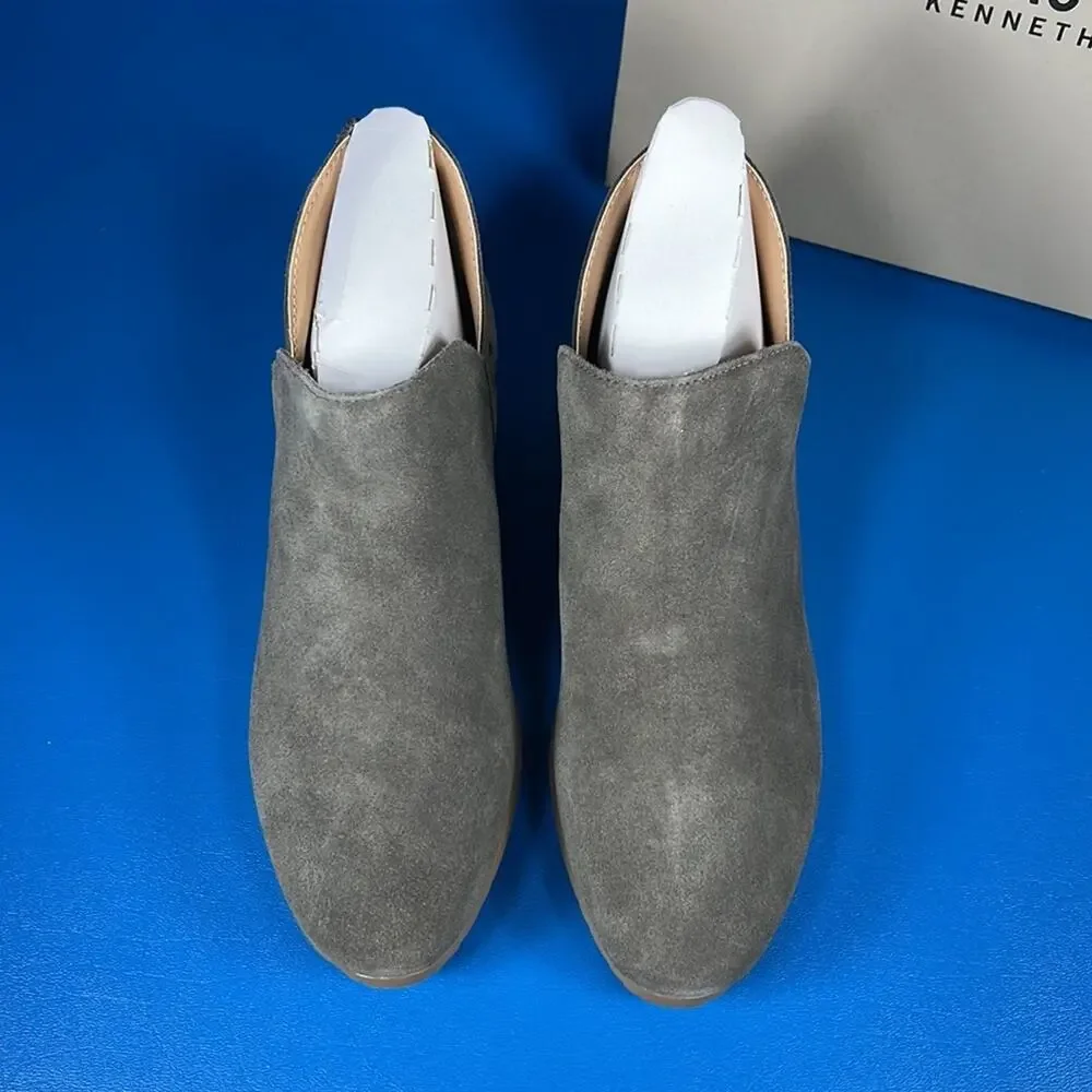 Kenneth Cole Reaction Women's Side Way Booties - Concrete - 8.5 - New in box